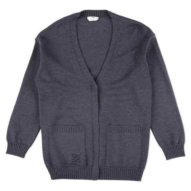 Fendi Wool V-neck Cardigan in Wool from HEWI