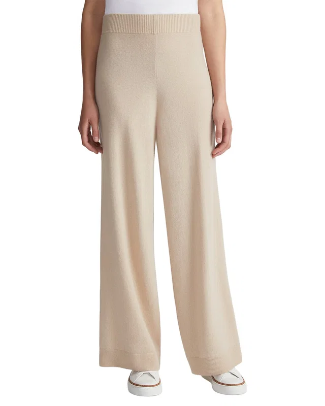Lafayette 148 New York Plus Pull On Wool & Cashmere-Blend Wide Leg Knit Pant, image 1 of 1 from Rue La La