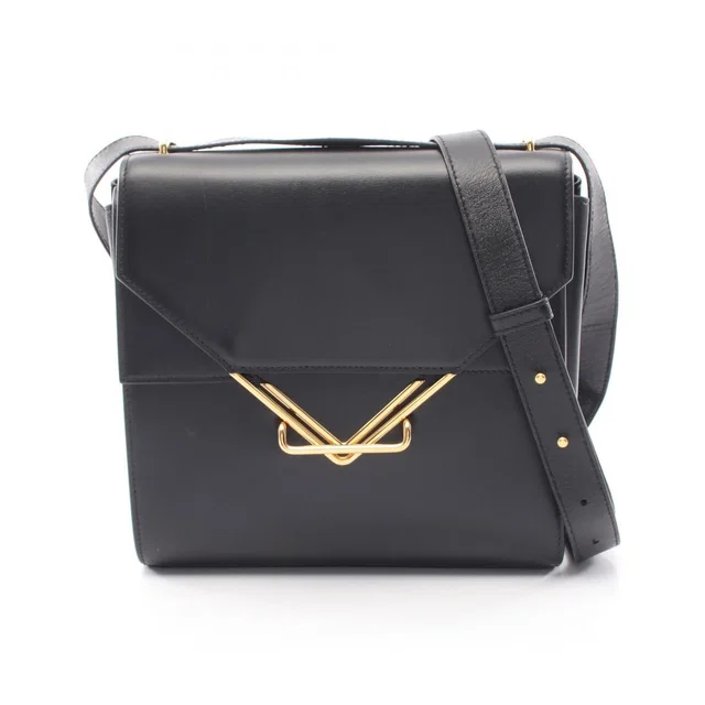 Bottega Veneta Shoulder Bag The Clip Black Leather in Black Leather from The Reluxe
