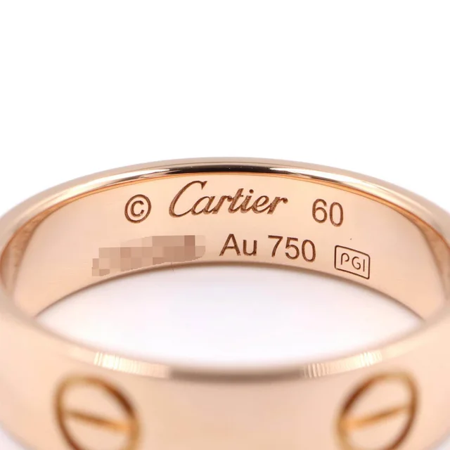 Cartier Love Au750 Pink Gold Ring Size 19 in Pink from LuxUness, photo 2 of 2
