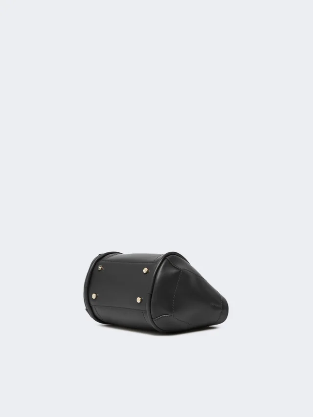 Max Mara Extra-small leather Marine bag - Black, photo 4 of 5 from SENSER