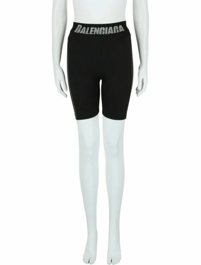 Balenciaga Graphic Print Shorts w/ Tags in black from The RealReal