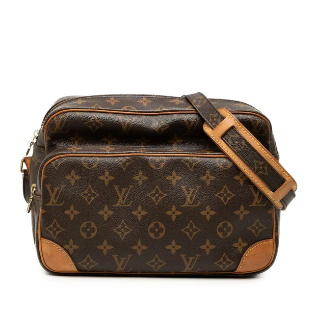Brown Louis Vuitton Monogram Nil Crossbody in Brown Coated canvas from Designer Revival