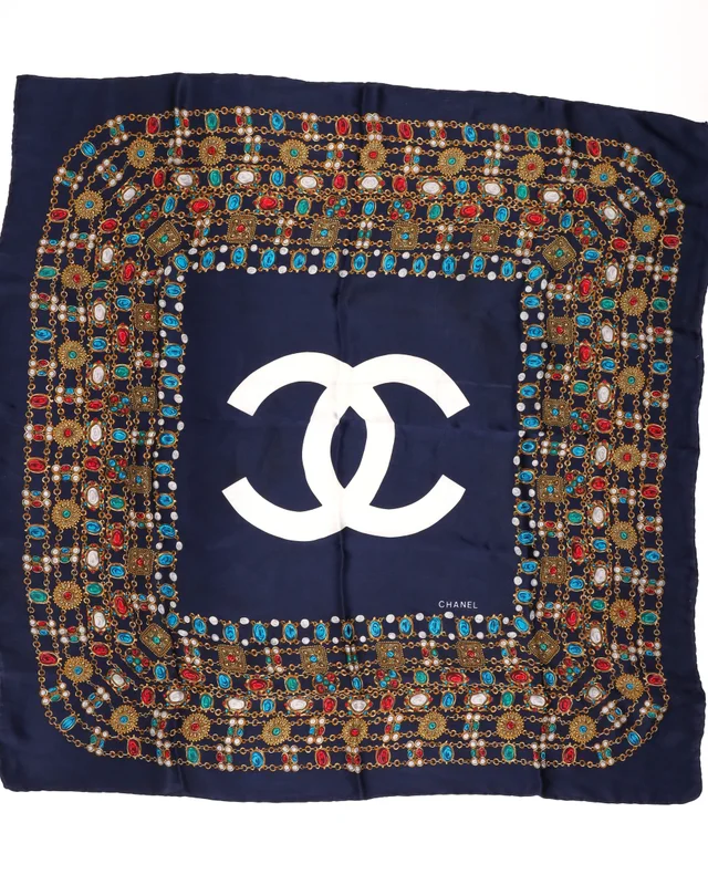 Chanel 90 Silk Scarf in Silk from A Retro Tale, photo 2 of 3