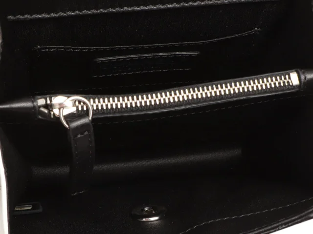 Chanel Mini Black and White Leather Citizen Flap in Black Leather from Ann's Fabulous Finds, photo 9 of 10