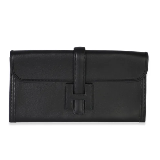 Hermès Black Evercolor Jige Elan 29 in Black Silk from myGemma