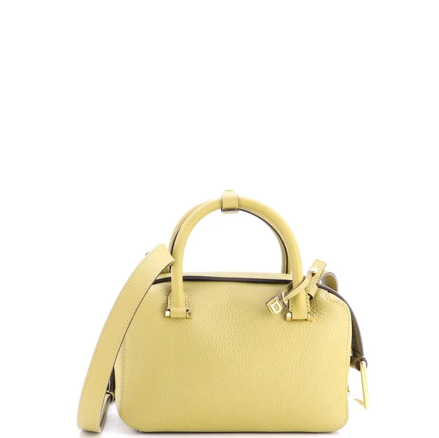 Delvaux Cool Box Bag Leather Mini in green Leather from Rebag