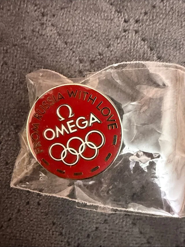 Omega Red Olympic Rings Lapel Pin in white|red from Poshmark