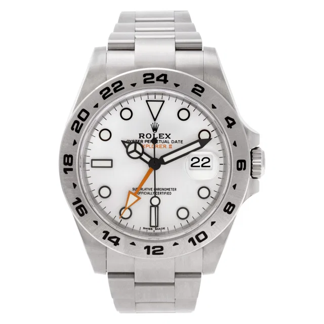 Unused Rolex Explorer II 41.5mm 216570 in Stainless Steel from Gray And Sons