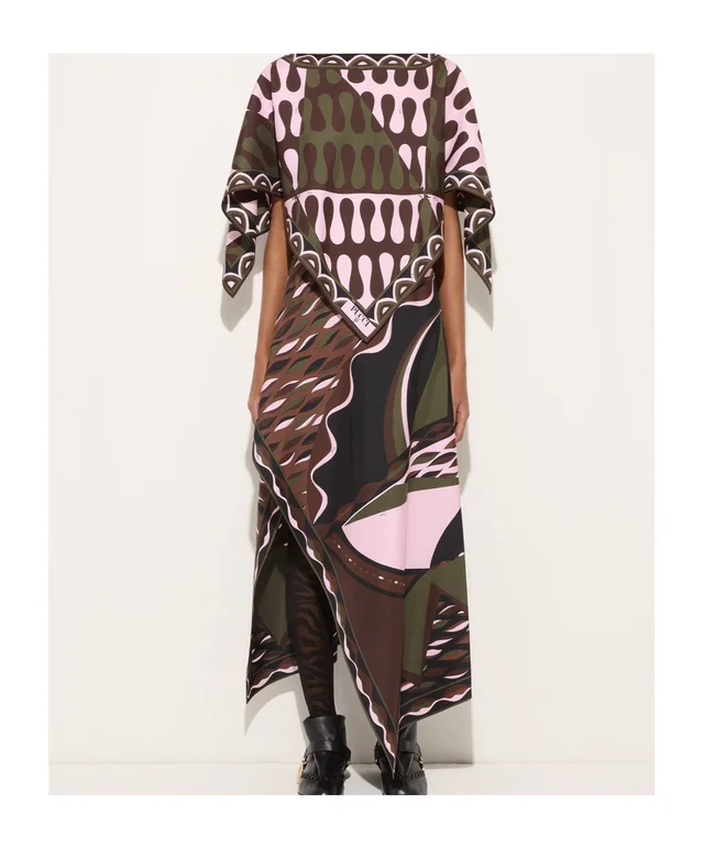 Emilio Pucci Dune Print Silk Skirt, photo 2 of 5 from SENSER