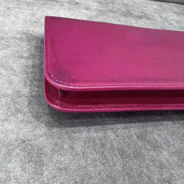 Fendi 2Jours Small Fuchsia Envelope Clutch Bag in Pink calfskin, Metal, smooth calfskin from Reowned, photo 8 of 10