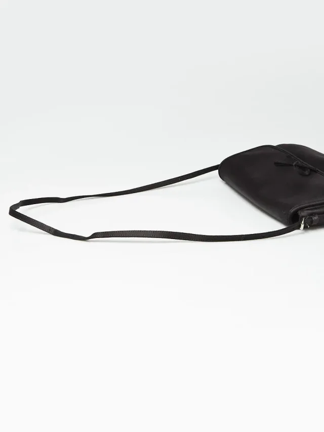 Balenciaga Black Satin Leopalda Pochette Bag in Black Satin from Yoogis, photo 6 of 10
