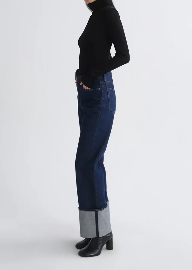 Agolde Ribbed turtleneck long‑sleeve top, photo 3 of 5 from SENSER