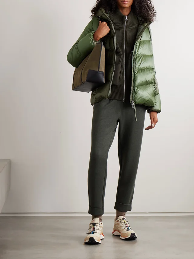 VARLEY Madelina hooded quilted shell down jacket in Green, photo 2 of 2 from NET-A-PORTER (Canada)