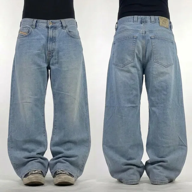 Vintage Y2K Diesel Stonewash Cyber 2000s Euro Jeans in blue from Grailed