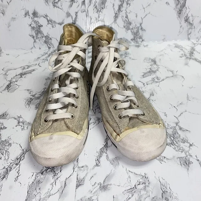 Diesel Beige Magnete Exposure High Top Lace-Up Sneakers 9.5 in white|neutral Velvet from Grailed