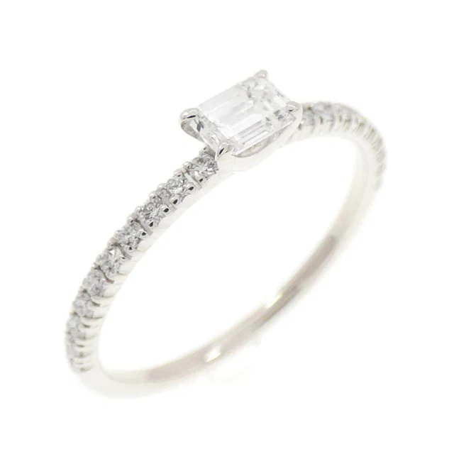 Cartier Etincelle 750 White Gold Diamond Ring Size 8 in White from LuxUness