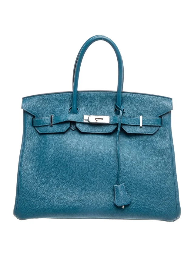 Hermès Togo Birkin 35 in blue Togo leather from The RealReal, photo 1 of 1