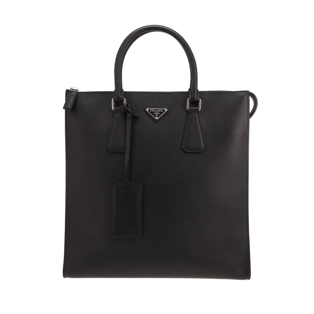 Prada handbag in black Saffiano leather in Black Saffiano leather from Collector Square, photo 2 of 5