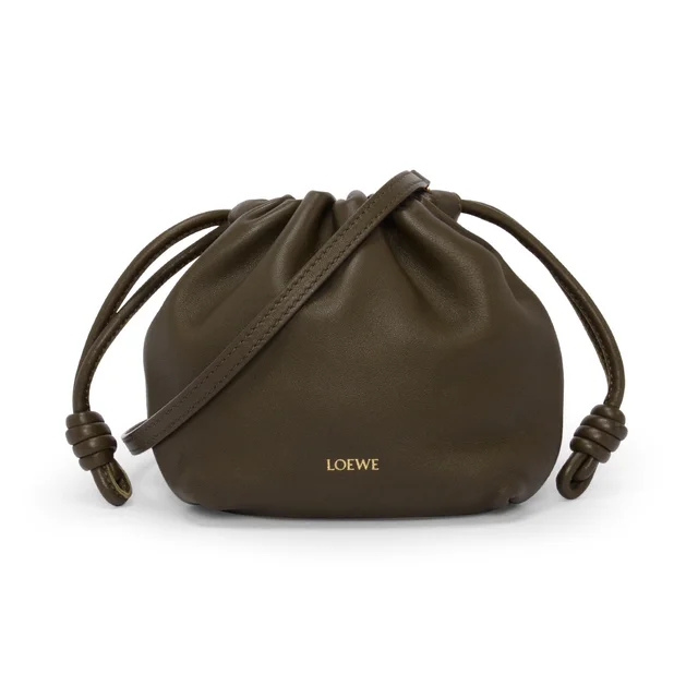 Loewe Flamenco Purse in Khaki Lambskin from Blue Spinach