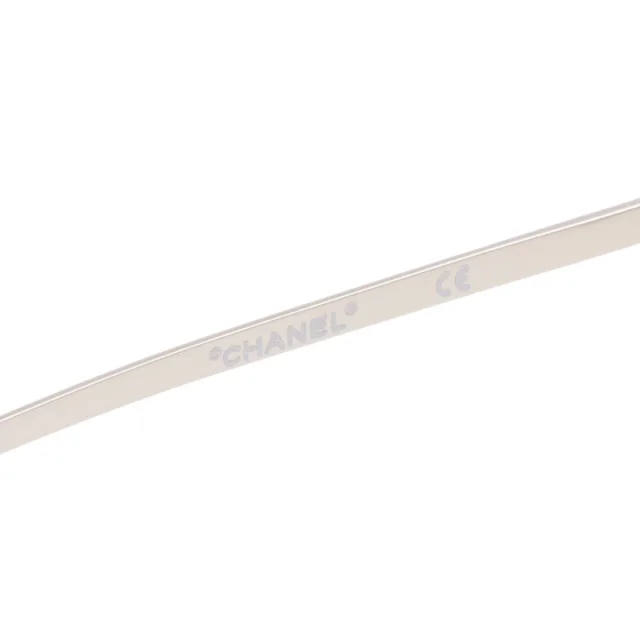 Chanel Logo plate drop charm rimless sunglasses pink from VINTAGE QOO TOKYO, photo 6 of 10