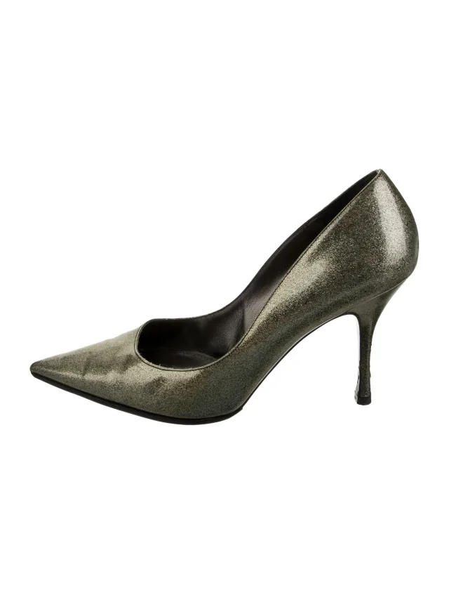 Dolce & Gabbana Glitter Pumps in gold from The RealReal
