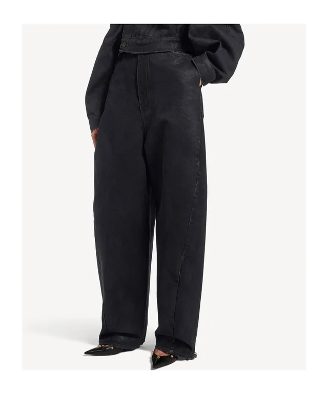 Balenciaga Women's High Waist Barrel Twisted Seam Pants in Vintage Black from SENSER, photo 1 of 1