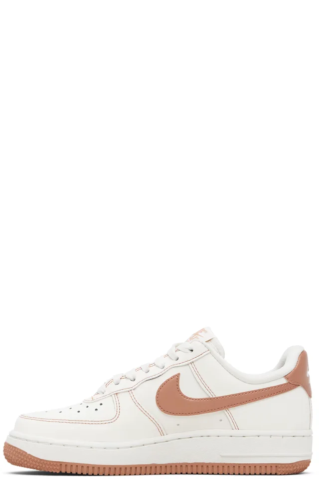 Nike Off-White & Pink Air Force 1 '07 Sneakers, photo 3 of 5 from SSENSE