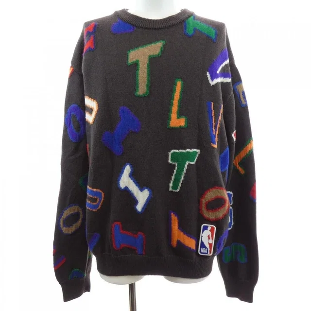 Louis Vuitton NBA Letter Neck Knit Sweater from The Reluxe