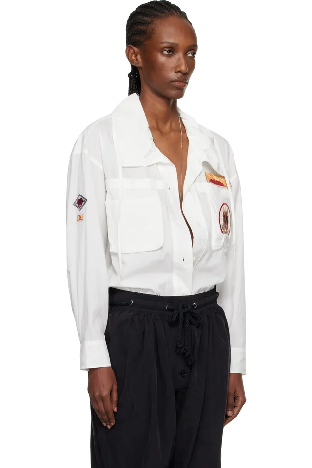 Isabel Marant White Chely Shirt, photo 2 of 5 from SSENSE