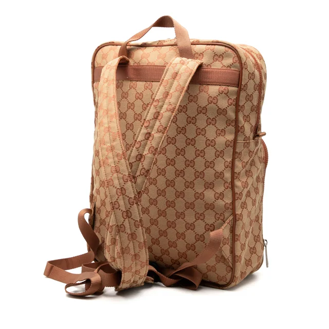 Brown Gucci GG Canvas NY Yankees Backpack in Brown Canvas from Designer Revival, photo 2 of 2
