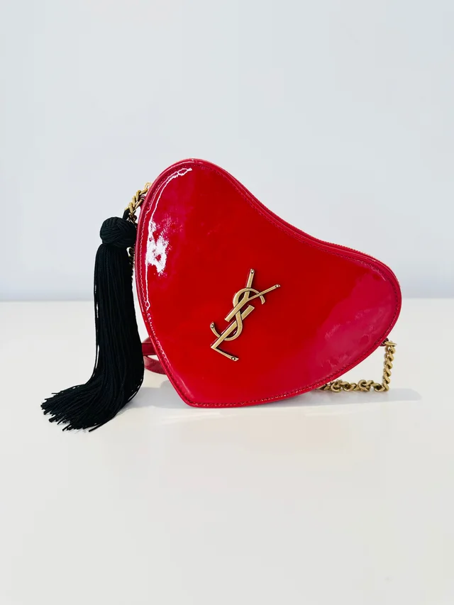 Saint Laurent Small Patent Sac Coeur Crossbody Bag in Patent leather from Edit Second Hand