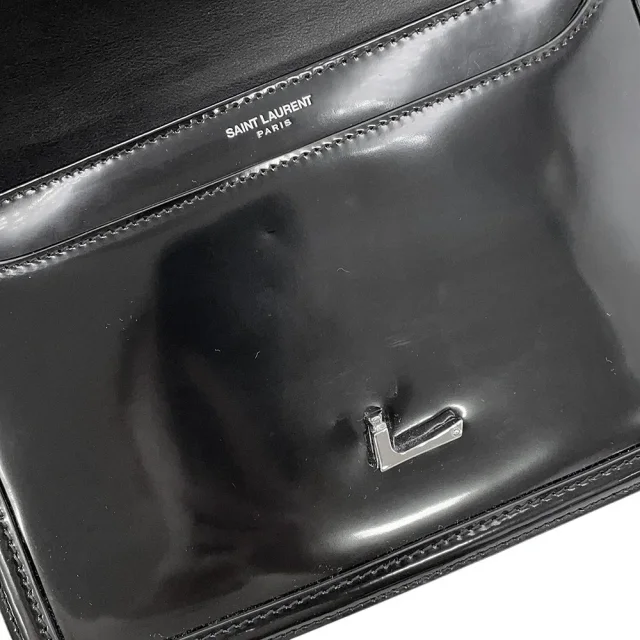 Saint Laurent Solferino Medium Satchel Black711039AAB9H1000 Patent Leather Size Medium in Patent leather from GALLERY RARE, photo 10 of 18