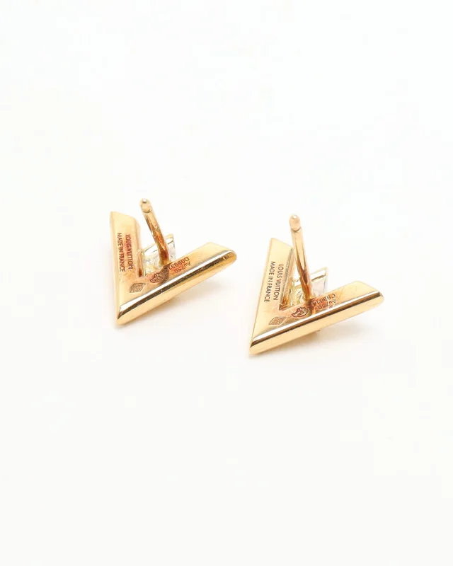 Louis Vuitton Volt Stud, 18kt Yellow Gold And Diamond in Yellow from A Retro Tale, photo 4 of 4