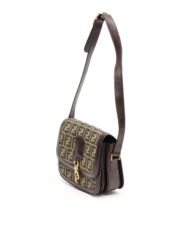 Fendi Zucca Shoulder Bag in Canvas from A Retro Tale, photo 2 of 12