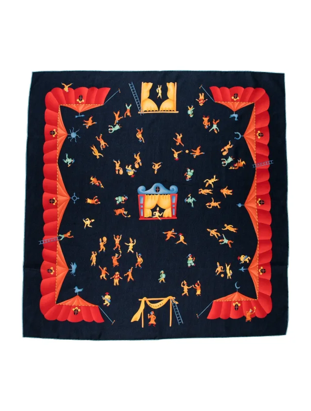 Bvlgari Silk Patterned Scarf in blue Silk from The RealReal