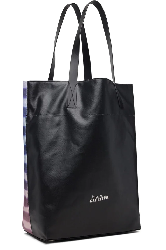 Jean Paul Gaultier Blue Coated Canvas Printed Air Tote, photo 3 of 4 from SSENSE