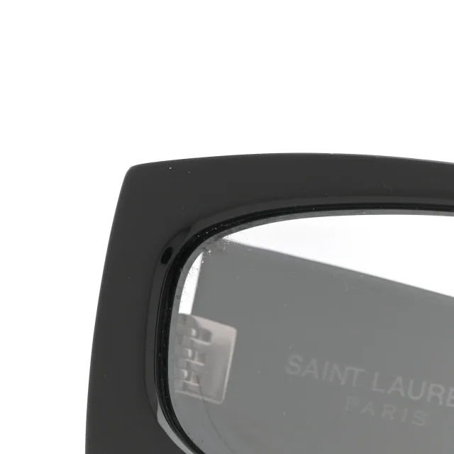 Saint Laurent Acetate Rectangle SL M140/F Sunglasses Black in Black from FASHIONPHILE, photo 8 of 9
