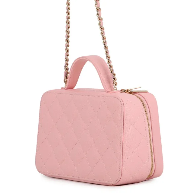 Chanel 2-Way Vanity Chain Shoulder Bag PinkAP4778 Caviar Leather in Caviar leather from GALLERY RARE, photo 2 of 18