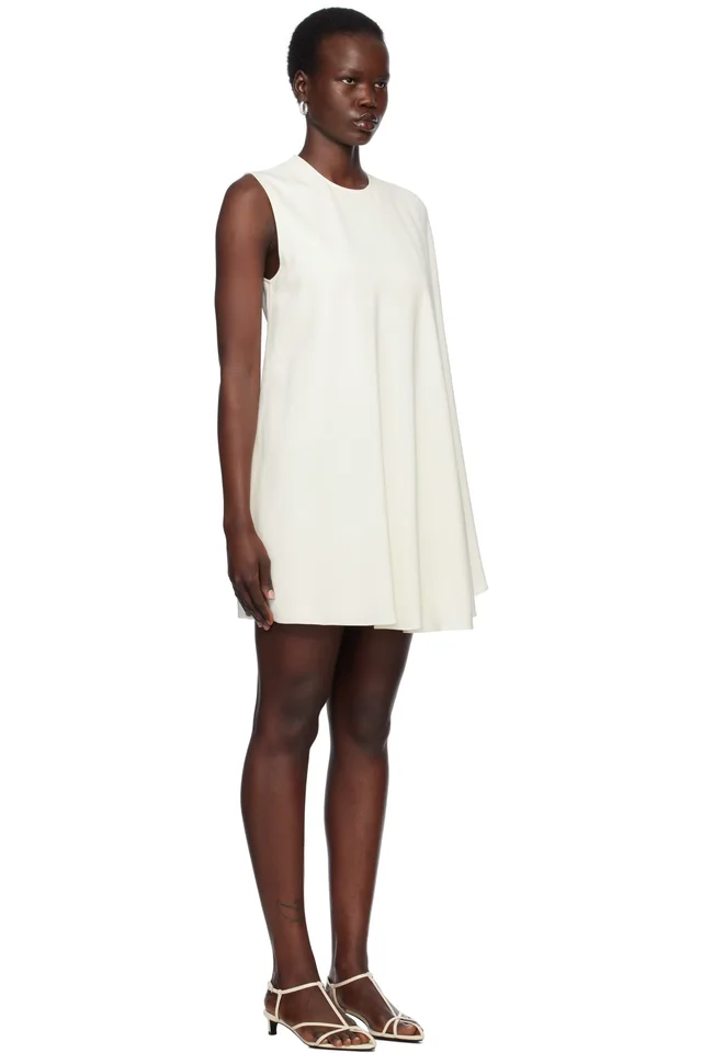 Stella McCartney White One Sleeve Minidress, photo 2 of 4 from SSENSE