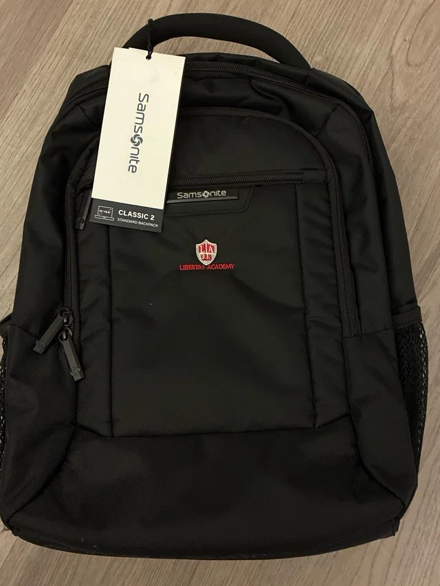 Samsonite Black Backpack With Red Libertas Academy Accent in black|red from Poshmark