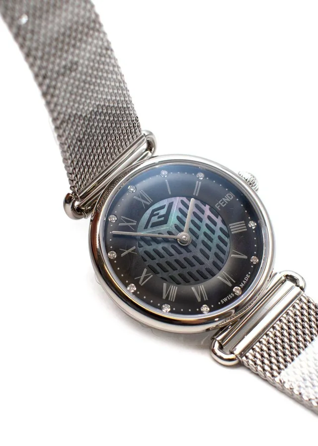 Fendi Palazzo Diamond Marker Mesh Strap Watch from HEWI, photo 5 of 9