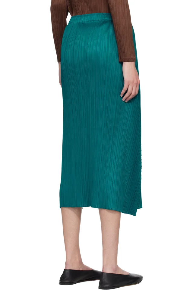 PLEATS PLEASE ISSEY MIYAKE Blue Monthly Colors October Maxi Skirt, photo 3 of 4 from SSENSE