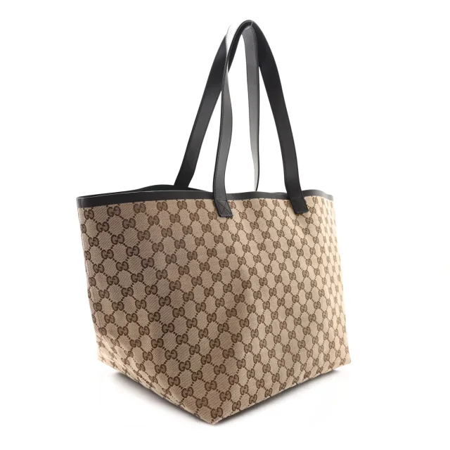 Gucci Monogram Medium Totissima Shopping Tote Beige Ebony in Beige Coated canvas from FASHIONPHILE, photo 2 of 9