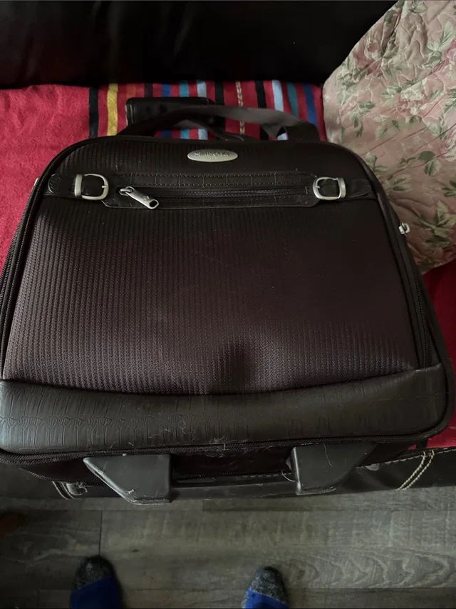 Samsonite Chocolate Brown Laptop Briefcase in brown|red from Poshmark