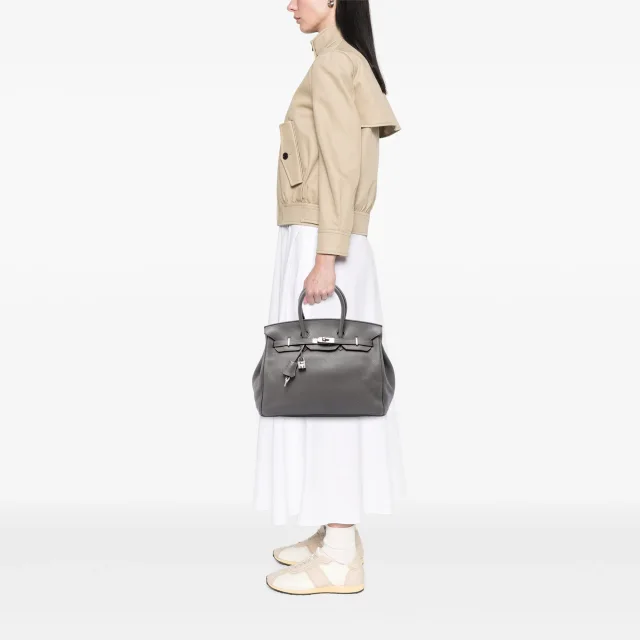 Hermès Clemence Birkin Retourne 35 in gray Clemence leather from Her-Age, photo 7 of 7