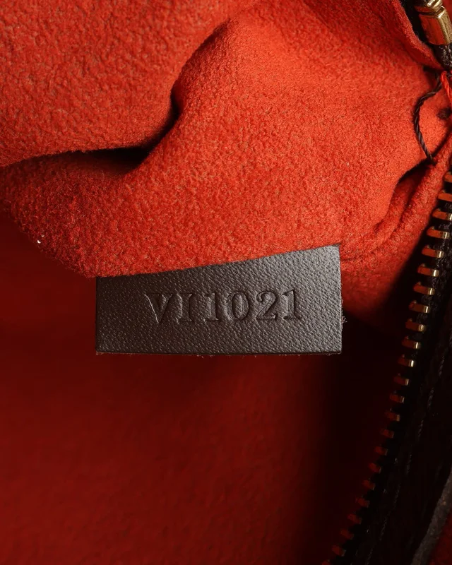 Louis Vuitton Damier Ebene Triana Bag in Brown Denim from A Retro Tale, photo 7 of 9