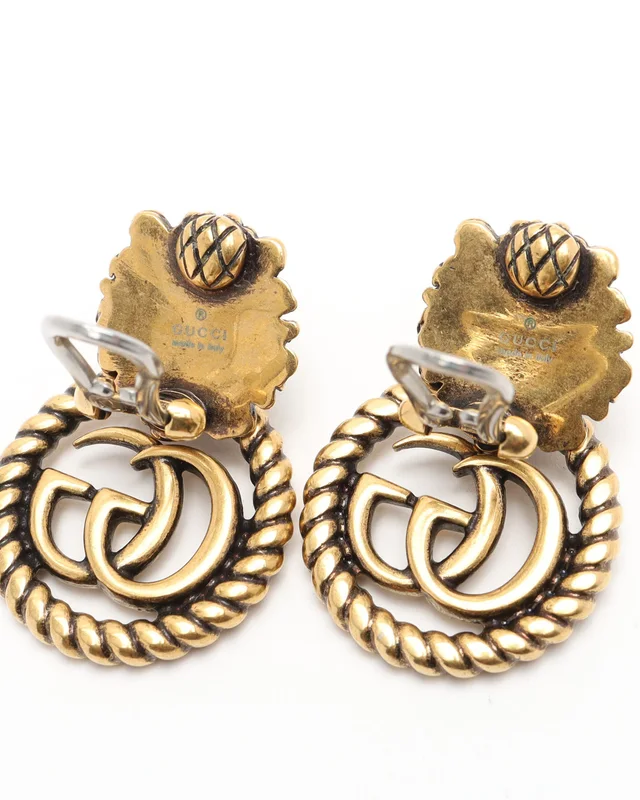 Gucci GG Lion Head Clip-on Earrings from A Retro Tale, photo 4 of 4