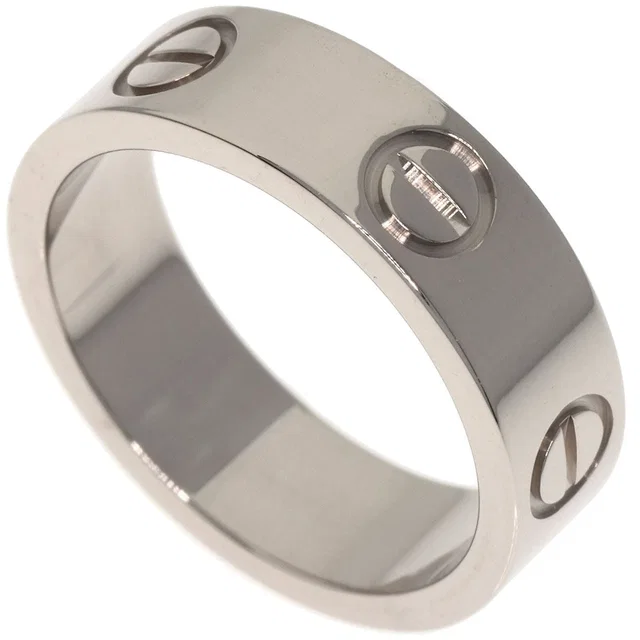 Cartier Love Ring 50 18K White Gold in White from The Reluxe