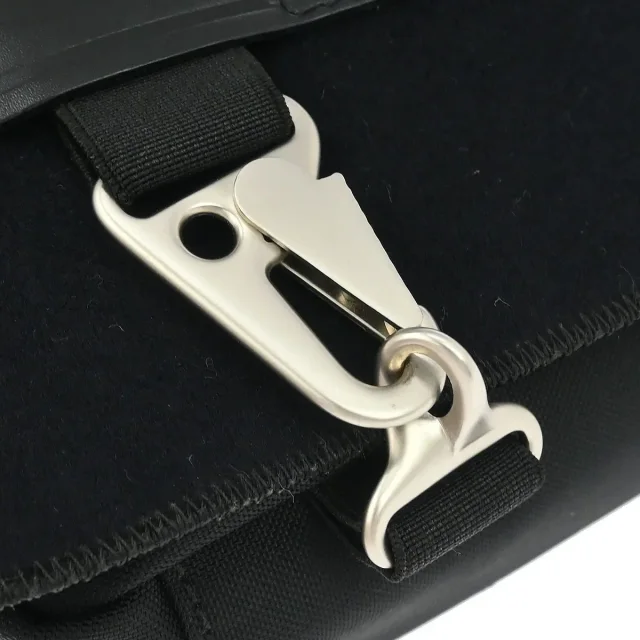 Chanel Sport Line Flap Messenger Wool And Nylon Black Bag in Black Nylon from HEWI, photo 6 of 10